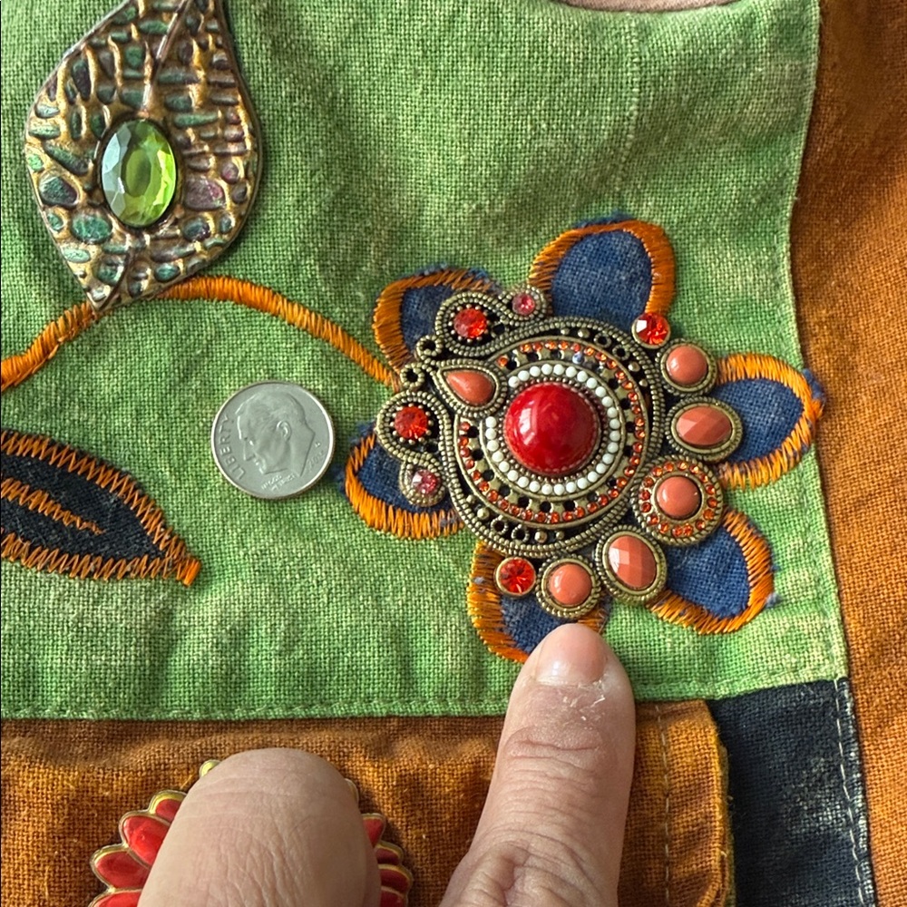 Colorful Patchwork Shoulder Bag - Picture 8 of 8